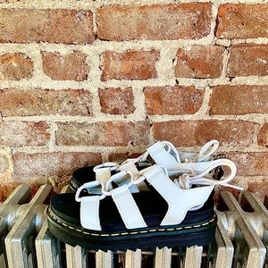 Dr Martens White Nartilla hydro sandals in size 37